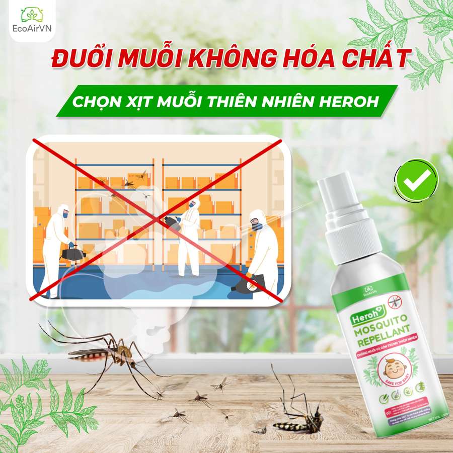 thuốc xịt muỗi có độc không, xịt chống muỗi thiên nhiên, xịt chống muỗi, xịt muỗi thiên nhiên, xịt chống muỗi thiên nhiên heroh, pmd, citriodiol