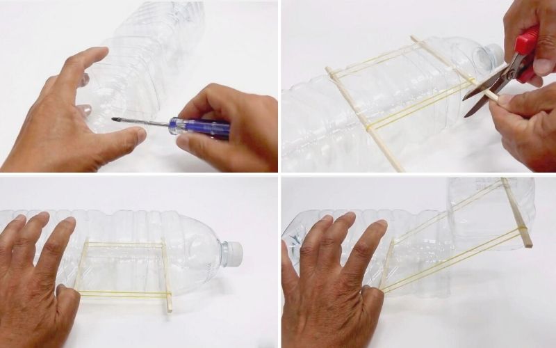 cách làm bẫy chuột bằng chai nước khoáng, làm bẫy chuột bằng chai nhựa, cách làm bẫy chuột