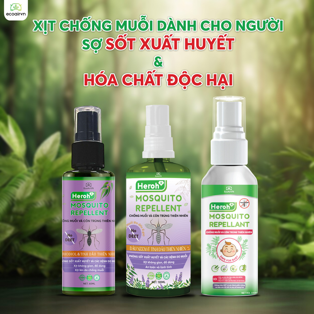 xịt chống muỗi thiên nhiên, xịt chống muỗi, xịt muỗi thiên nhiên, xịt chống muỗi thiên nhiên heroh