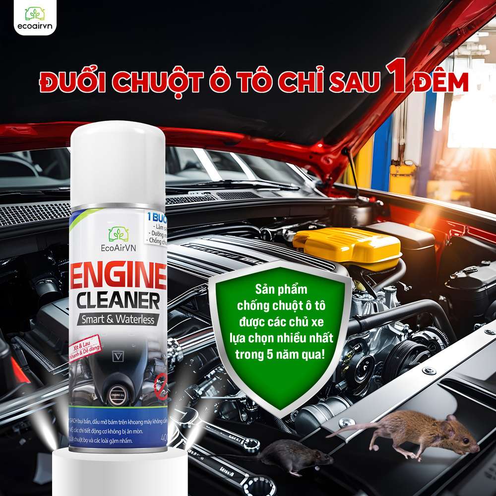 chai xịt chống chuột 3M có hiệu quả không, xịt chống chuột ô tô engine cleaner