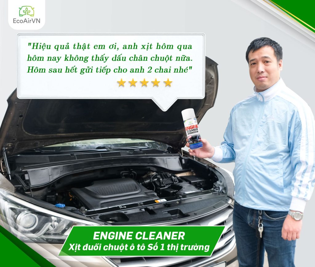 xịt chống chuột ô tô, xịt chống chuột ô tô engine cleaner, chống chuột ô tô, chống chuột khoang máy ô tô, chống chuột khoang động cơ