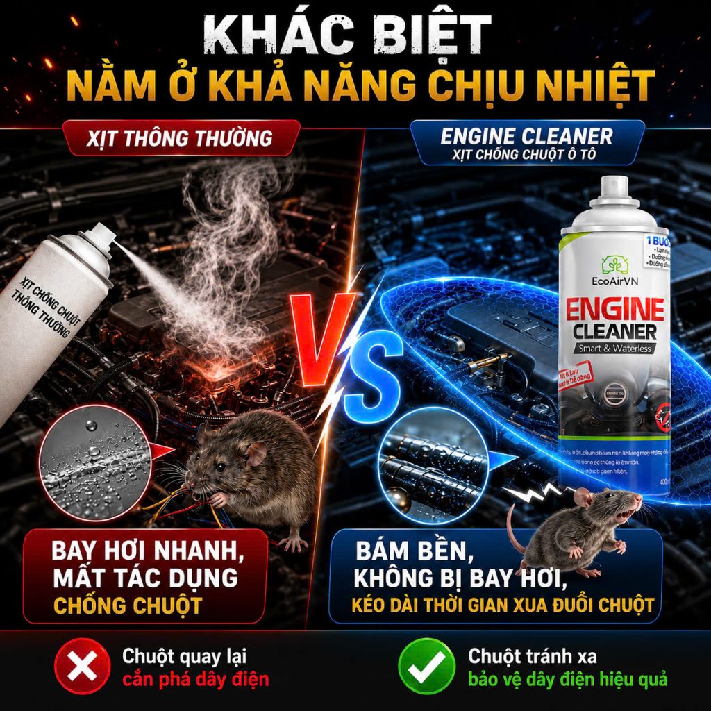 xịt chống chuột ô tô, xịt chuột ô tô