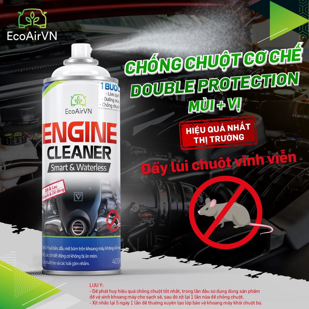 thuốc đuổi chuột ô tô, chống chuột xe ô tô, thuốc xịt chống chuột, chống chuột khoang máy, chống chuột khoang động cơ ô tô, cách chống chuột ô tô, mẹo chống chuột ô tô hiệu quả, xịt chống chuột ô tô, xịt chống chuột ô tô engine cleaner
