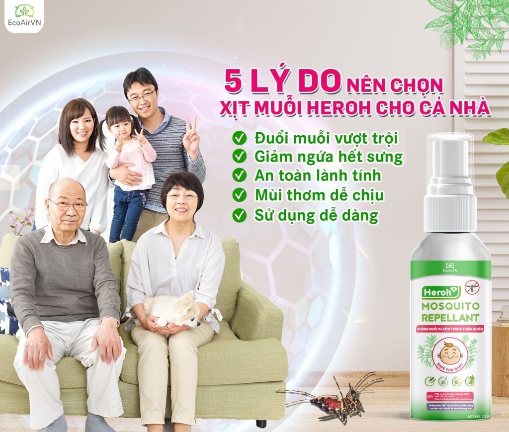 cách chống muỗi phòng sốt xuất huyết, cách đuổi muỗi, cách đuổi muỗi tự nhiên, xịt chống muỗi thiên nhiên, xịt chống muỗi, xịt muỗi thiên nhiên, xịt chống muỗi thiên nhiên heroh