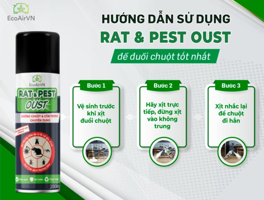 cách đuổi chuột ra khỏi phòng, cách đuổi chuột, xịt đuổi chuột, xịt đuổi chuột chính hãng, xịt đuổi chuột Rat & Pest Oust, rat & pest oust, xịt chống chuột