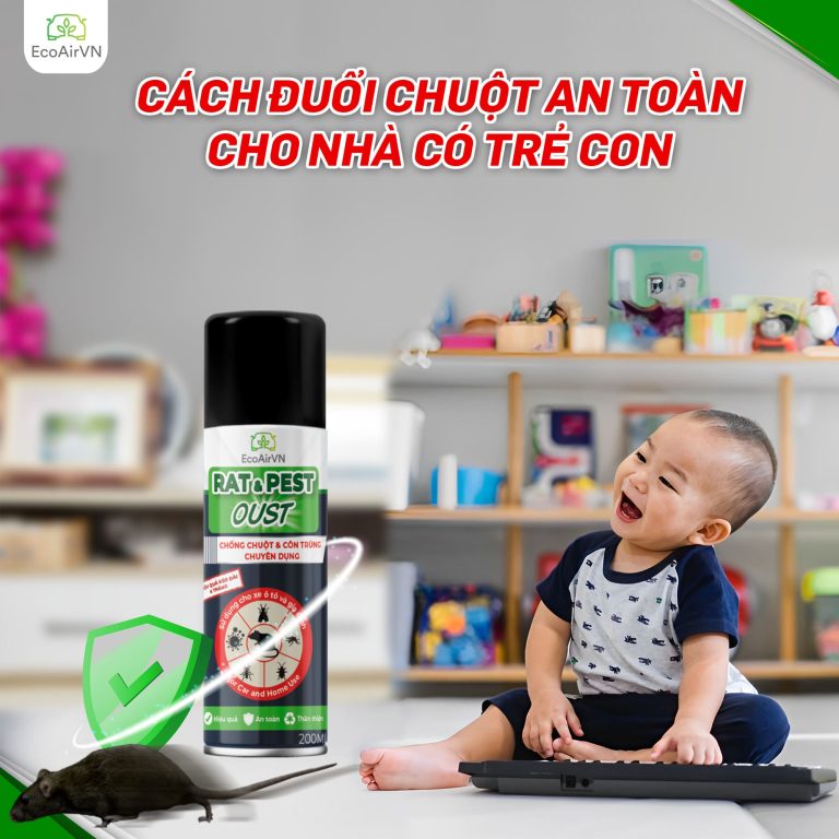 Xịt đuổi chuột an toàn cho trẻ em Rat & Pest Oust