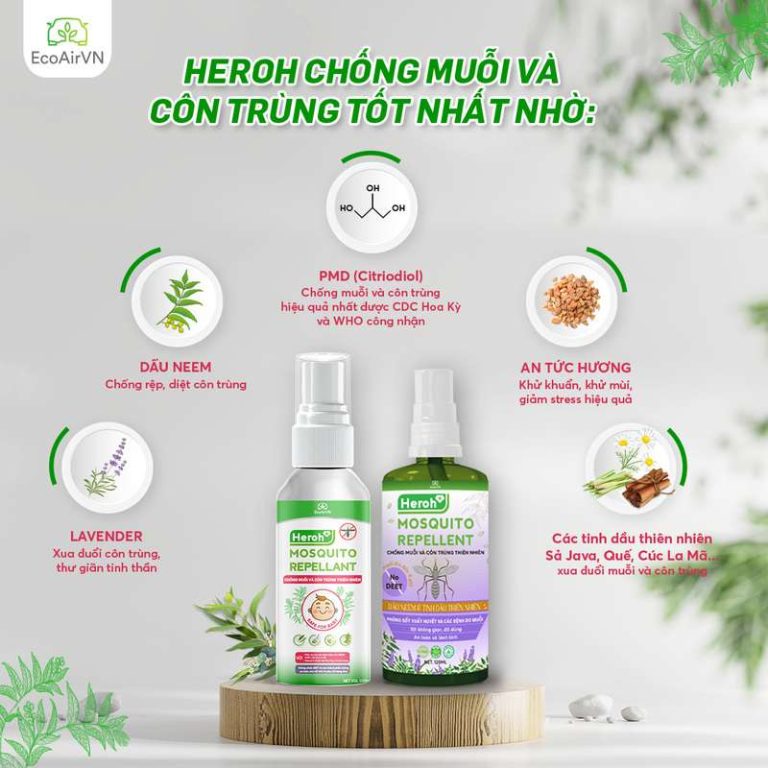 xịt chống muỗi thiên nhiên Heroh