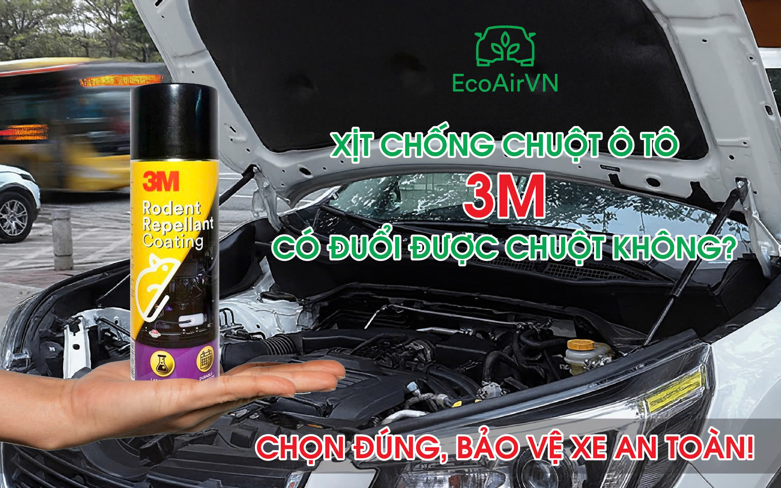 xịt chống chuột ô tô 3M có đuổi được chuột không?