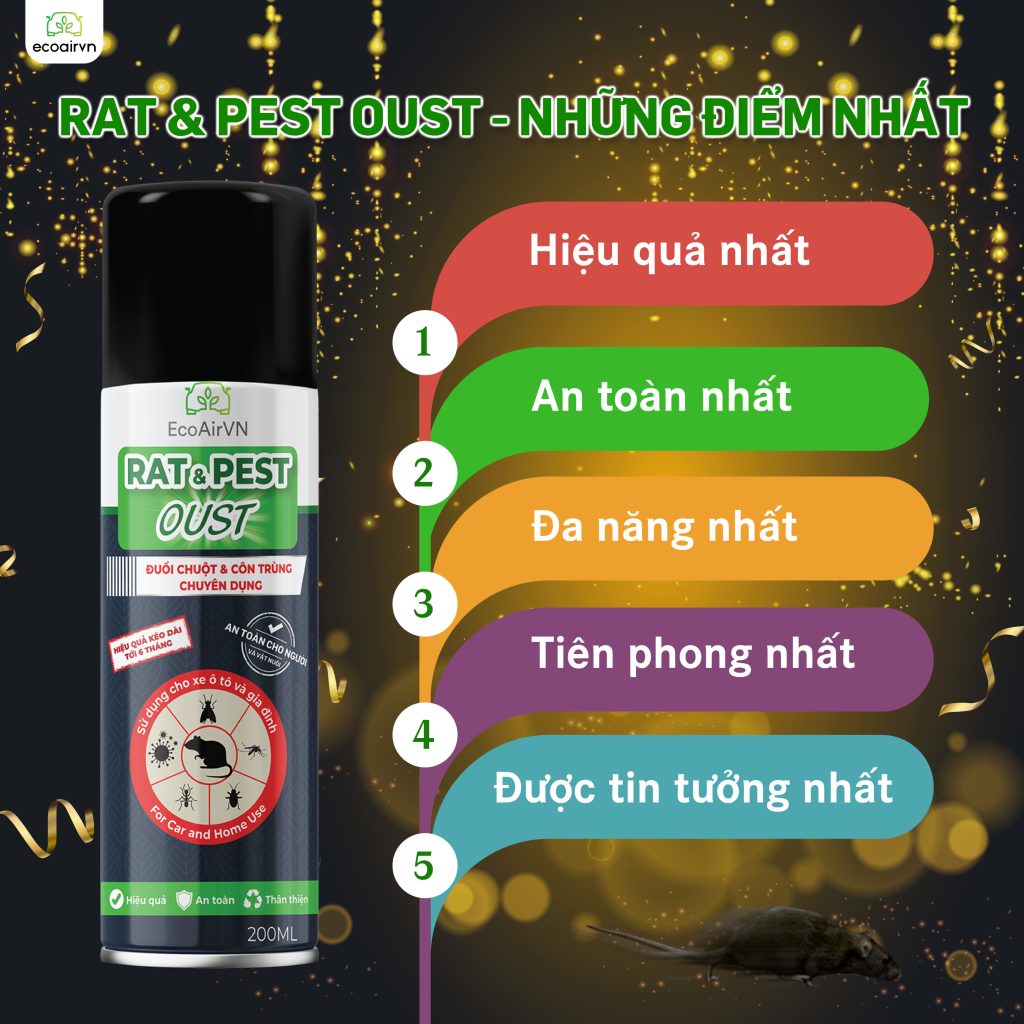 chuột có thể chui qua lỗ nhỏ cỡ nào, xịt chuột gia đình, Rat & Pest Oust