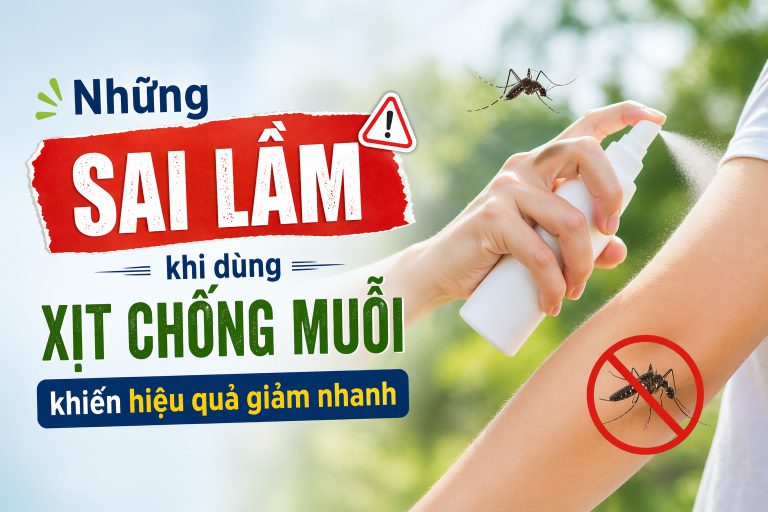 Sai lầm khi dùng xịt chống muỗi khiến hiệu quả giảm nhanh