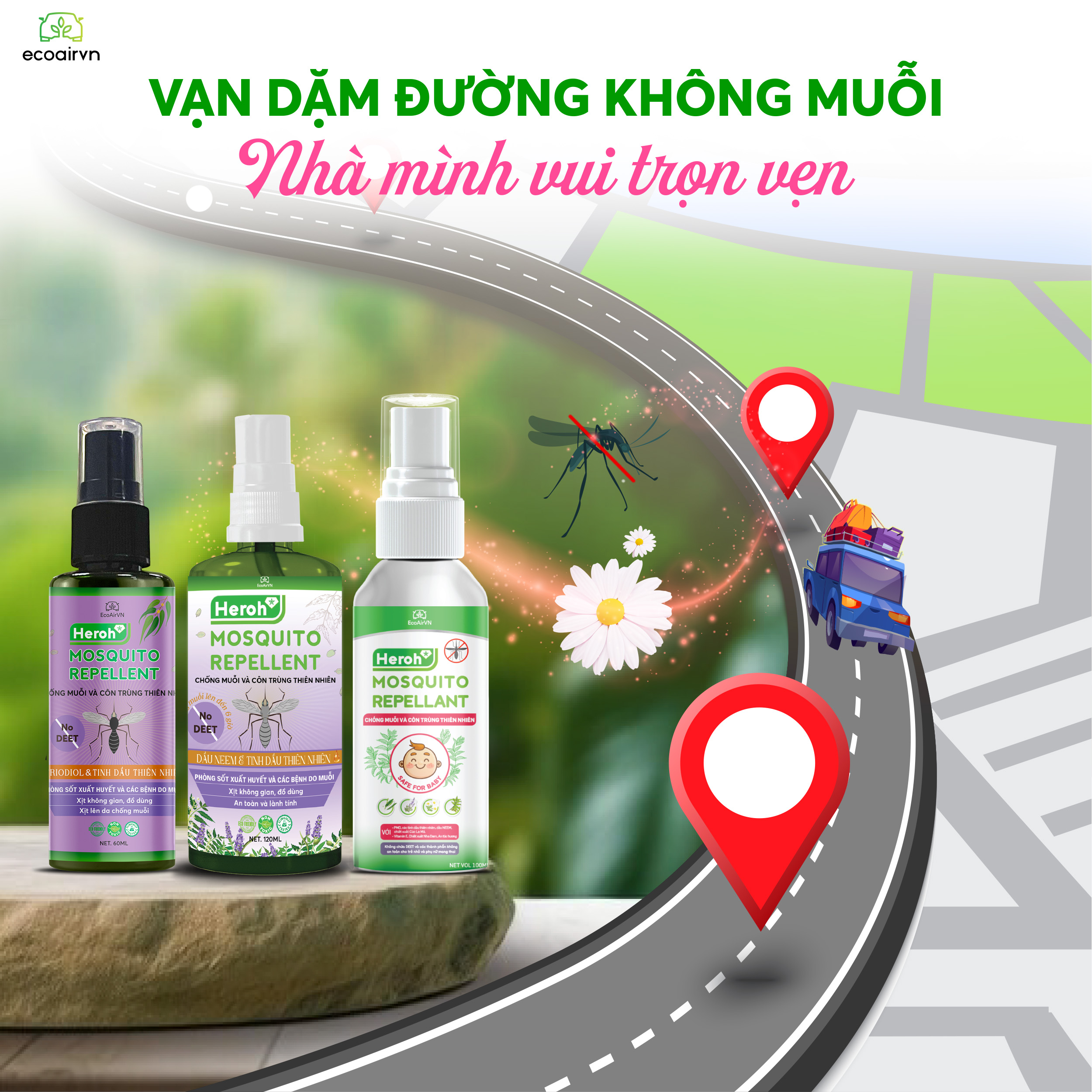 tại sao muỗi thích đốt bạn hơn, xịt muỗi Heroh, xịt muỗi gia đình, xịt muỗi thiên nhiên