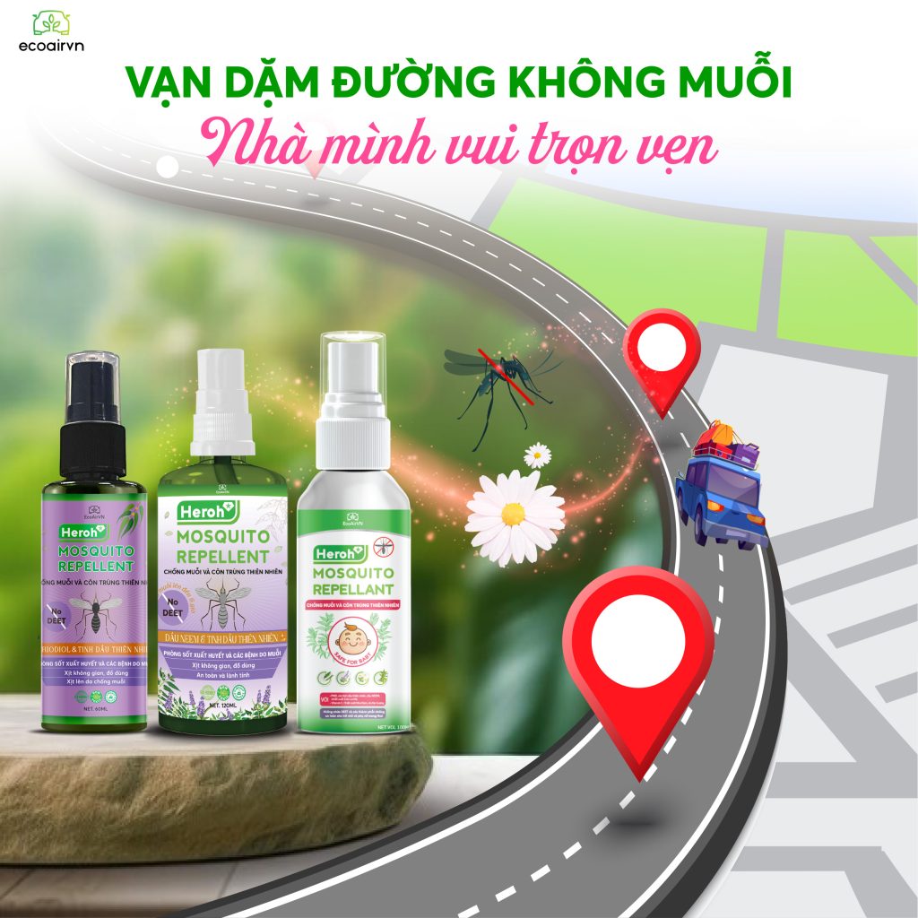tại sao muỗi thích đốt bạn hơn, xịt muỗi Heroh, xịt muỗi gia đình, xịt muỗi thiên nhiên