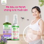 lựa chọn xịt chống muỗi an toàn cho bà bầu, xịt chống muỗi, xịt chống muỗi thiên nhiên Heroh
