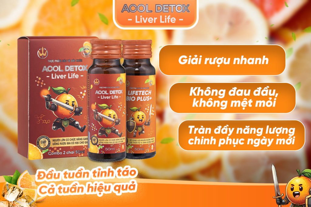 cách giải rượu bia, cách giải rượu, thức uống giải rượu, giải rượu, nước giải rượu, thức uống giải rượu Acol Detox