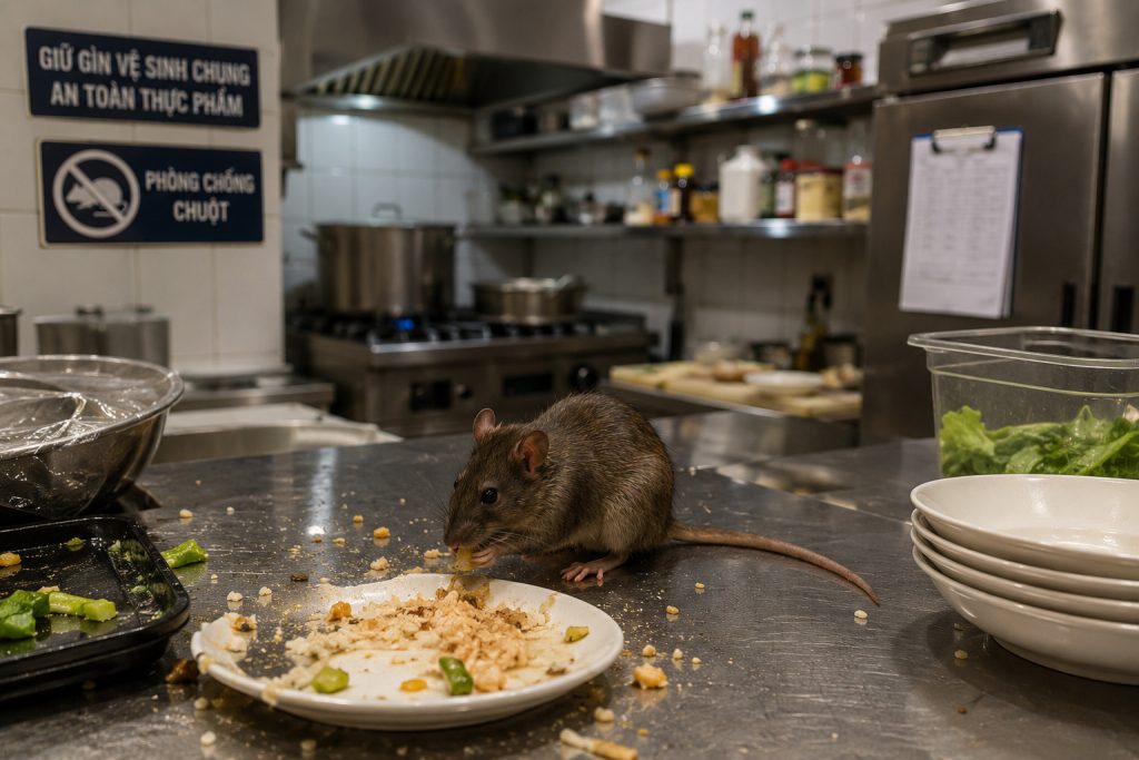 cách đuổi chuột ra khỏi quán ăn, rat & pest oust
