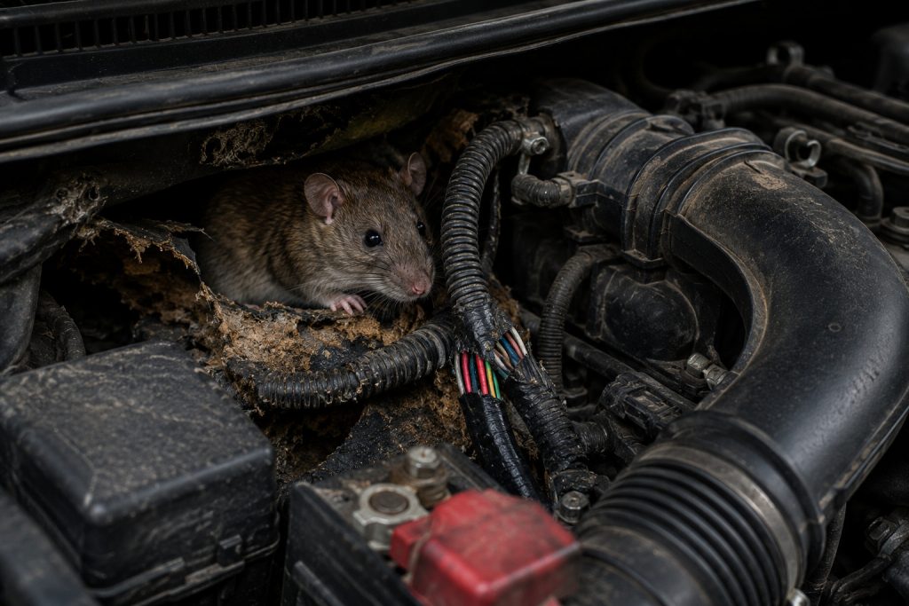 5 nơi chuột mang virus ẩn nấp trong ô tô, engine cleaner
