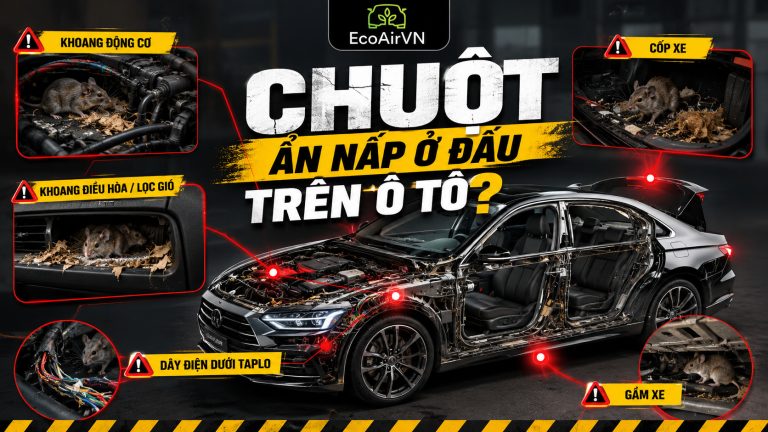 chuột mang virus ẩn nấp trong ô tô, engine cleaner