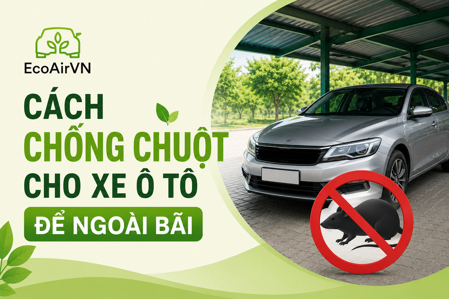 Cách chống chuột cho xe ô tô để ngoài bãi, engine cleaner