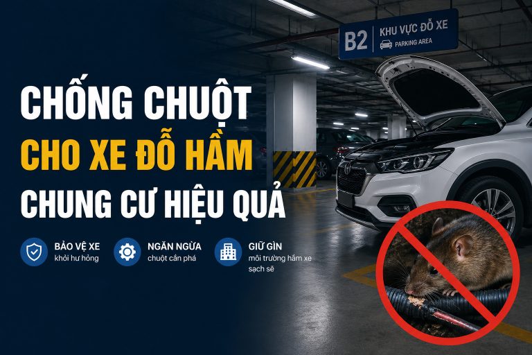 Chống chuột cho xe đỗ hầm chung cư hiệu quả 