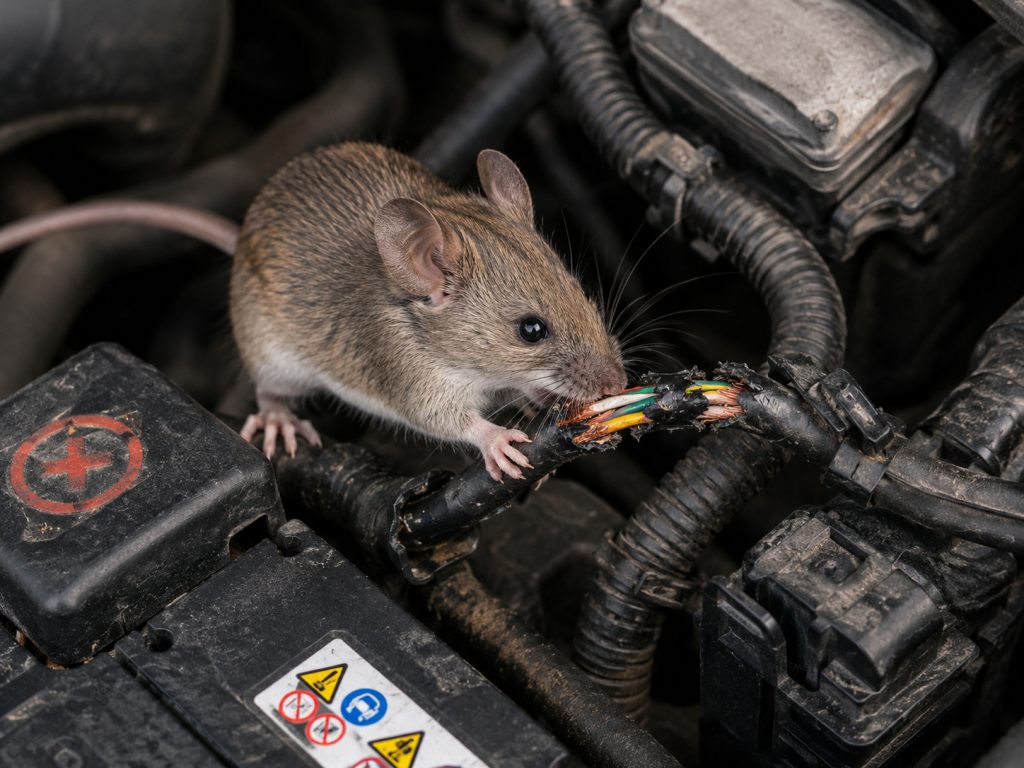 Chuột có thể cắn hỏng những gì trên ô tô? engine cleaner