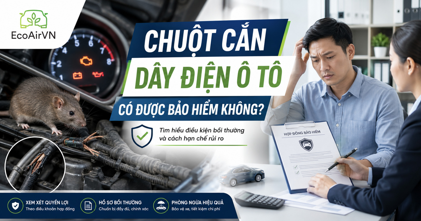 chuột cắn dây điện có được bảo hiểm không, engine cleaner
