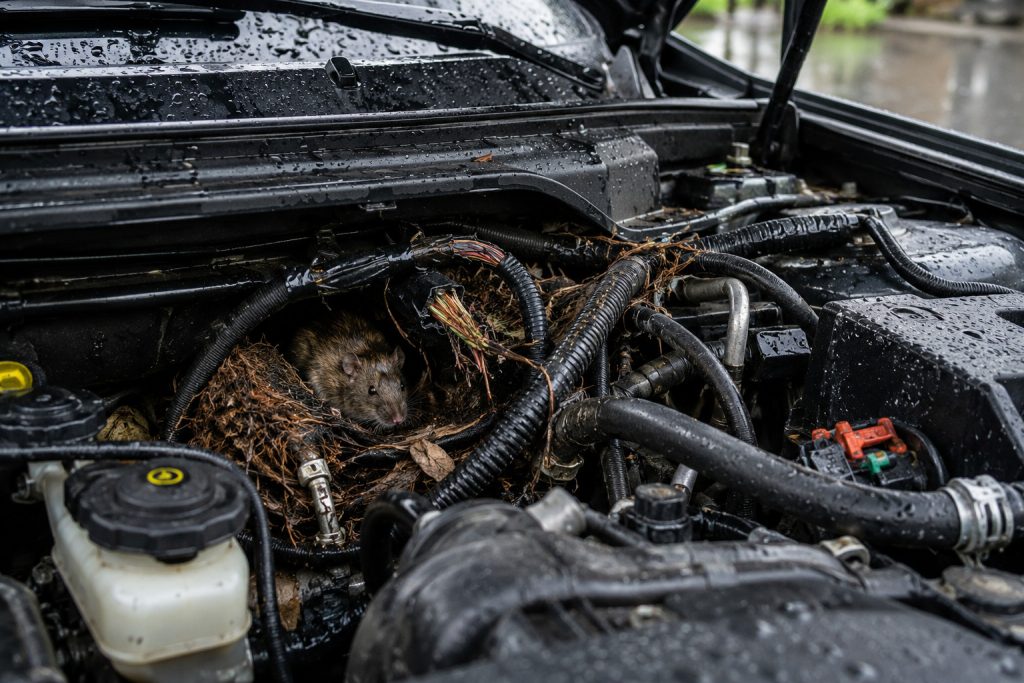 cách chống chuột ô tô mùa mưa hiệu quả, engine cleaner