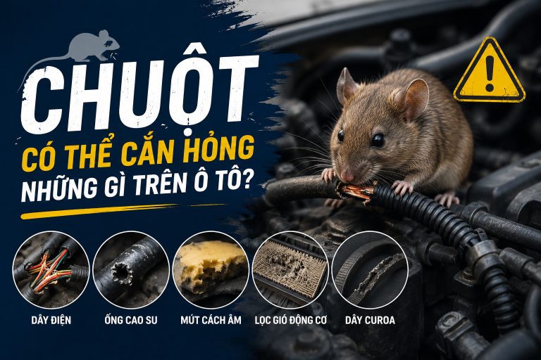 Chuột có thể cắn hỏng những gì trên ô tô? engine cleaner