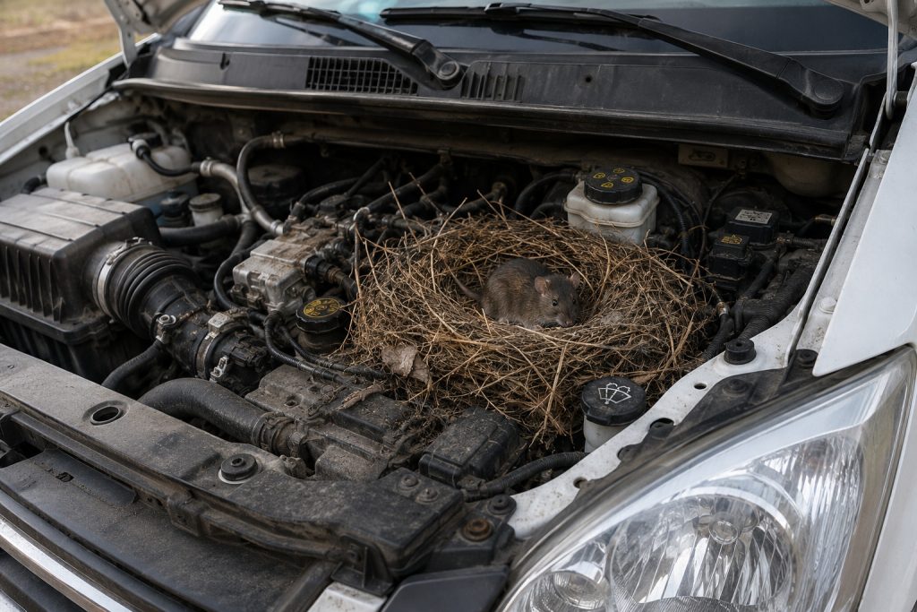 Cách chống chuột vào khoang máy ô tô van hiệu quả, engine cleaner