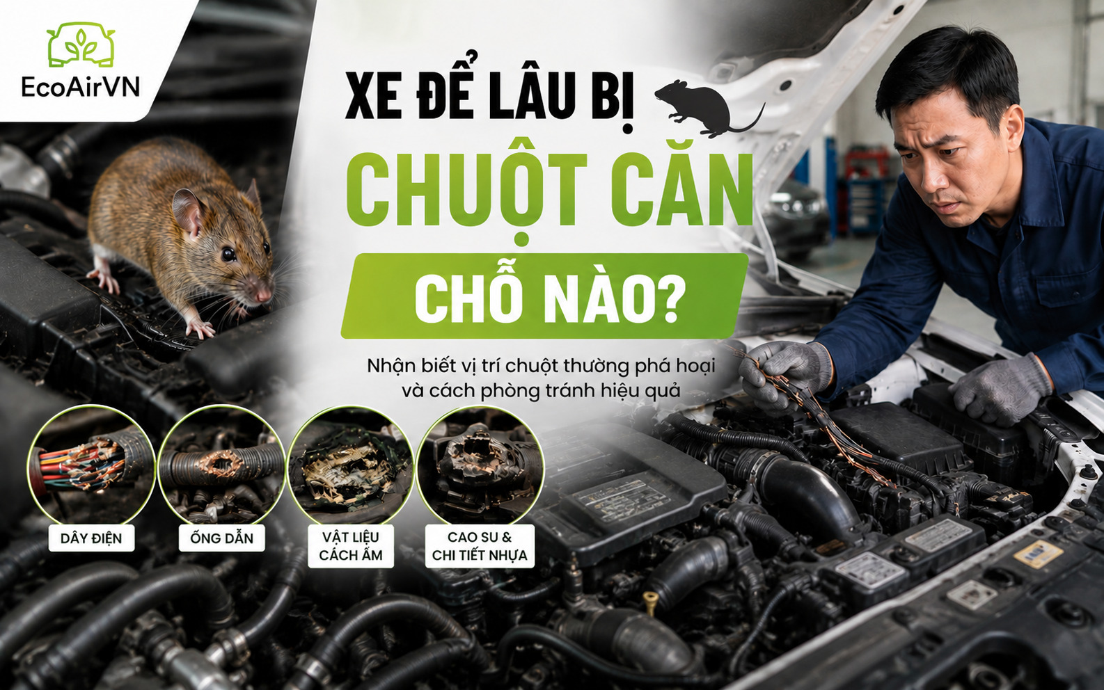 xe để lâu bị chuột cắn chỗ nào, engine cleaner