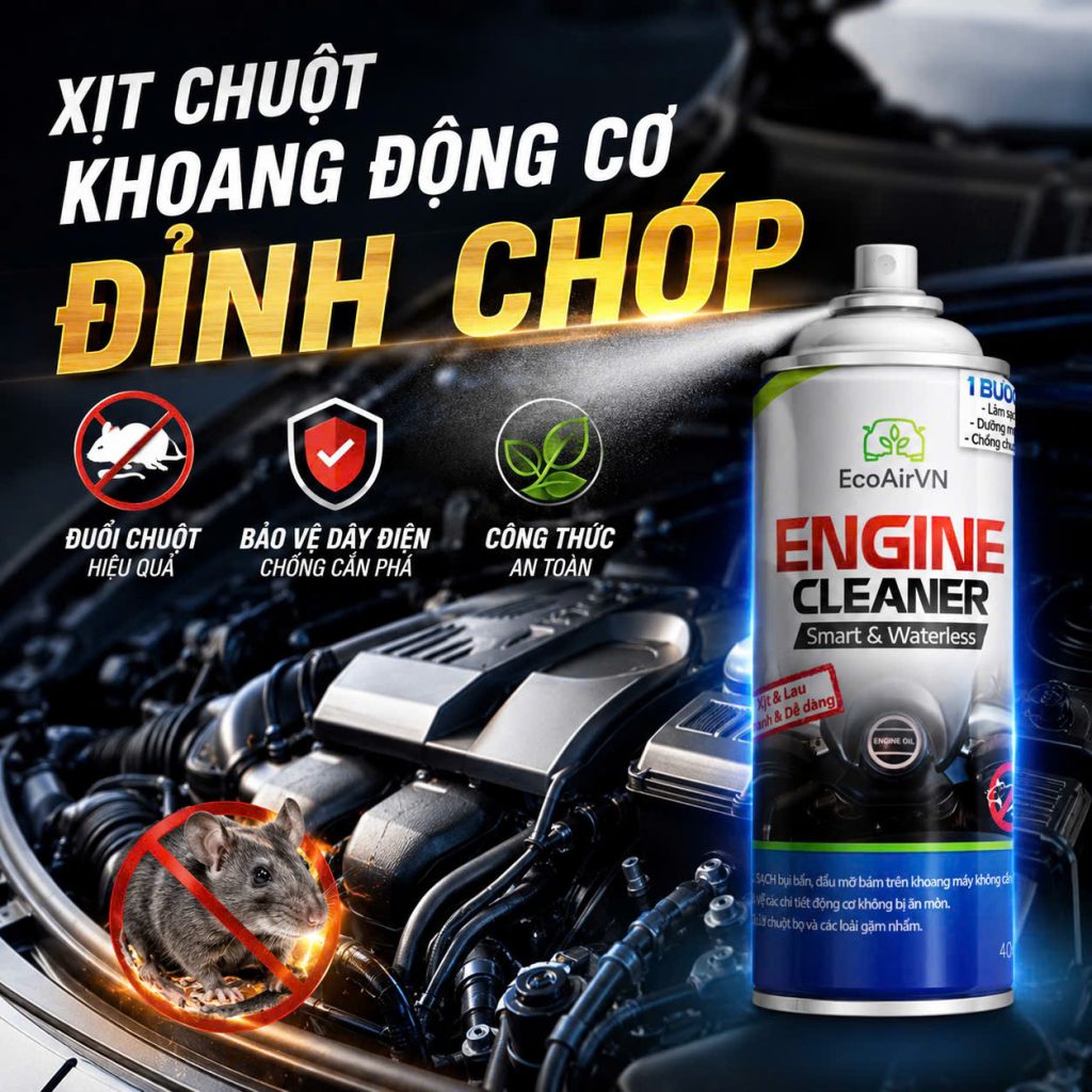 cách chống chuột bằng cao sao vàng, engine cleaner
