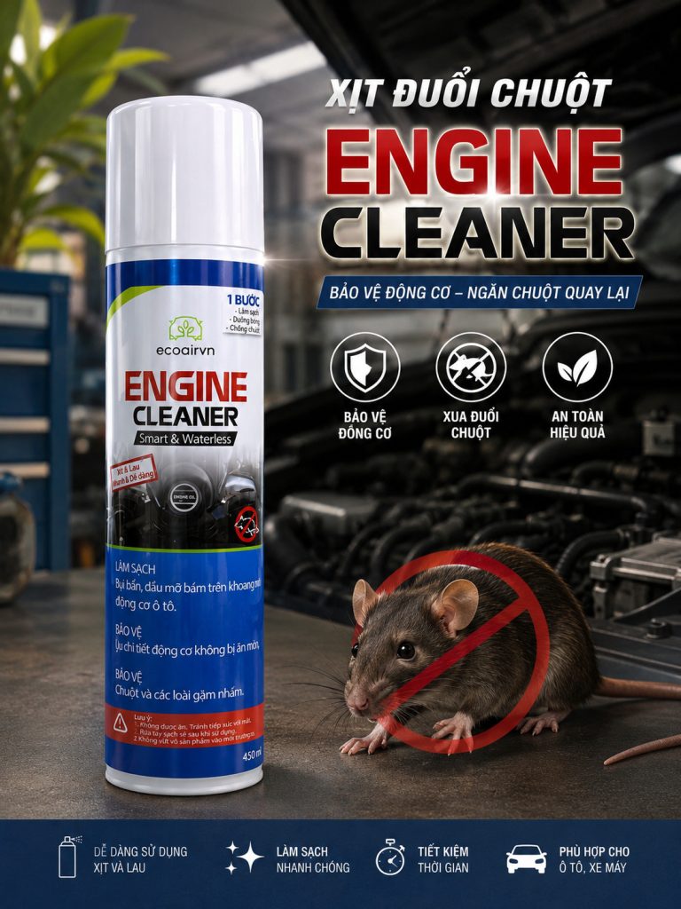 xe để lâu dễ bị chuột vào như thế nào, engine cleaner