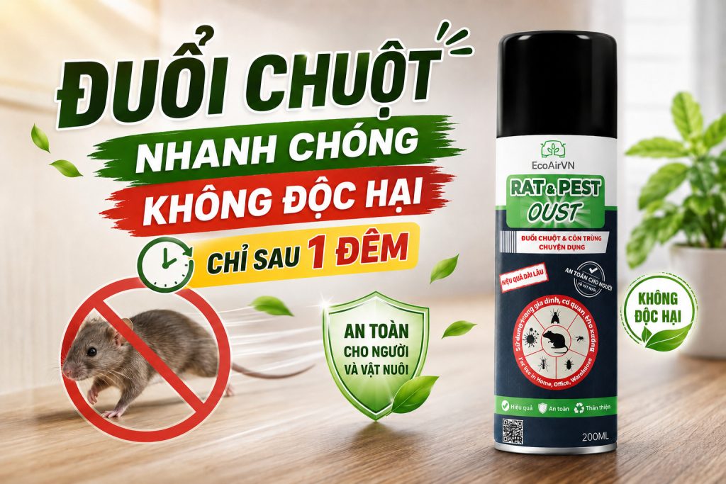xịt đuổi chuột rat & pest oust, xịt đuổi chuột