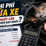 Chi phí sửa xe vì chuột cắn dây điện bao nhiêu? engine cleaner