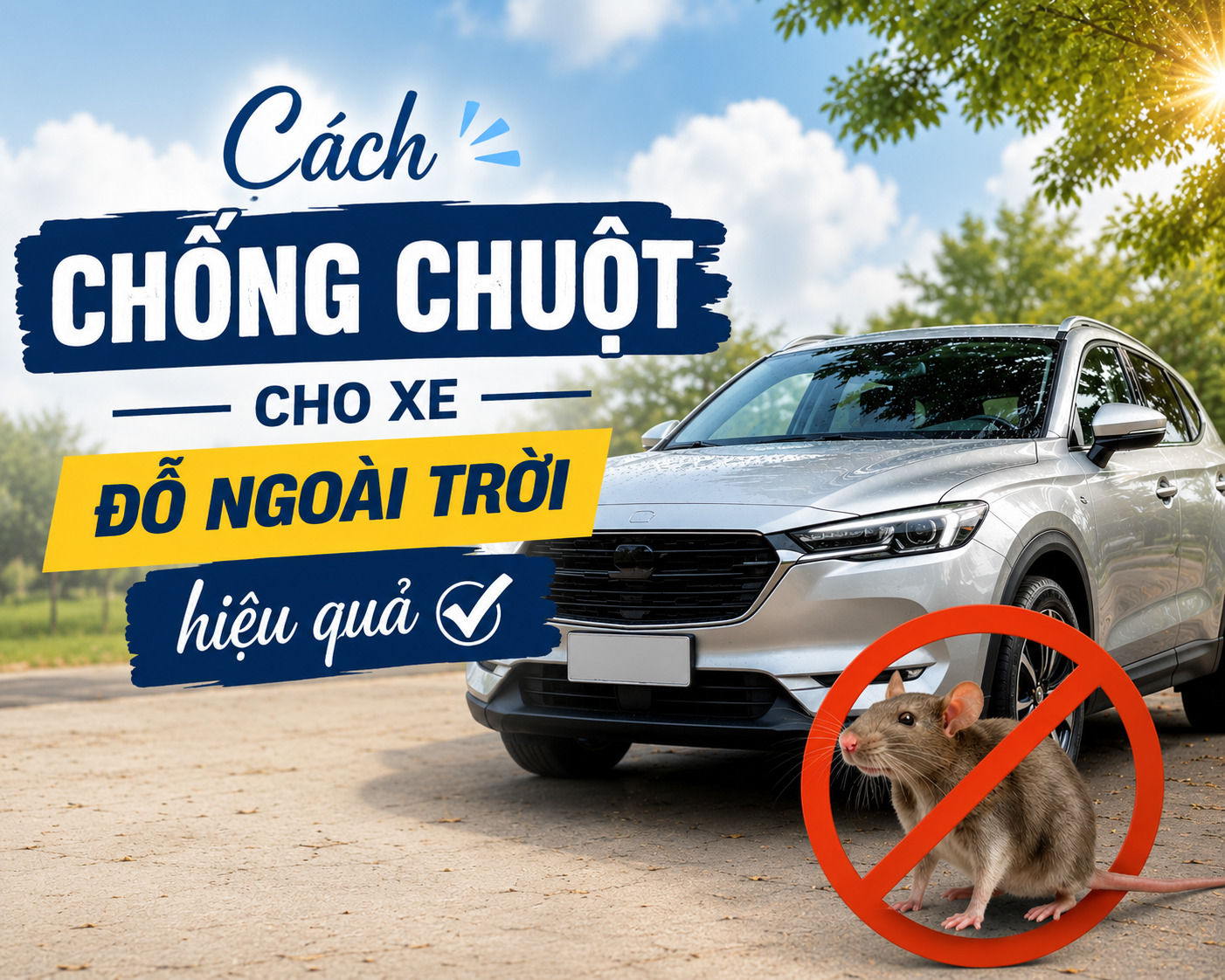 Cách chống chuột cho xe đỗ ngoài trời hiệu quả, engine cleaner