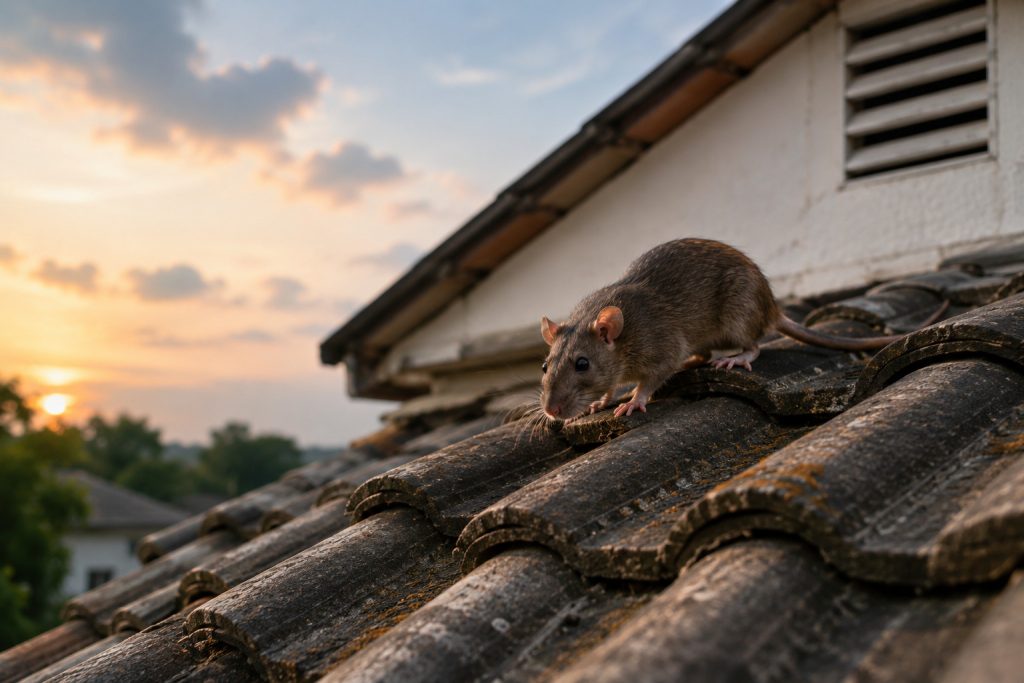 Chuột leo mái nhà phải làm sao?