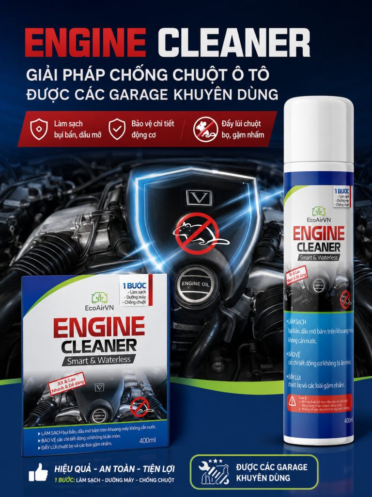 Kinh nghiệm chống chuột từ garage chủ xe nên biết, engine cleaner