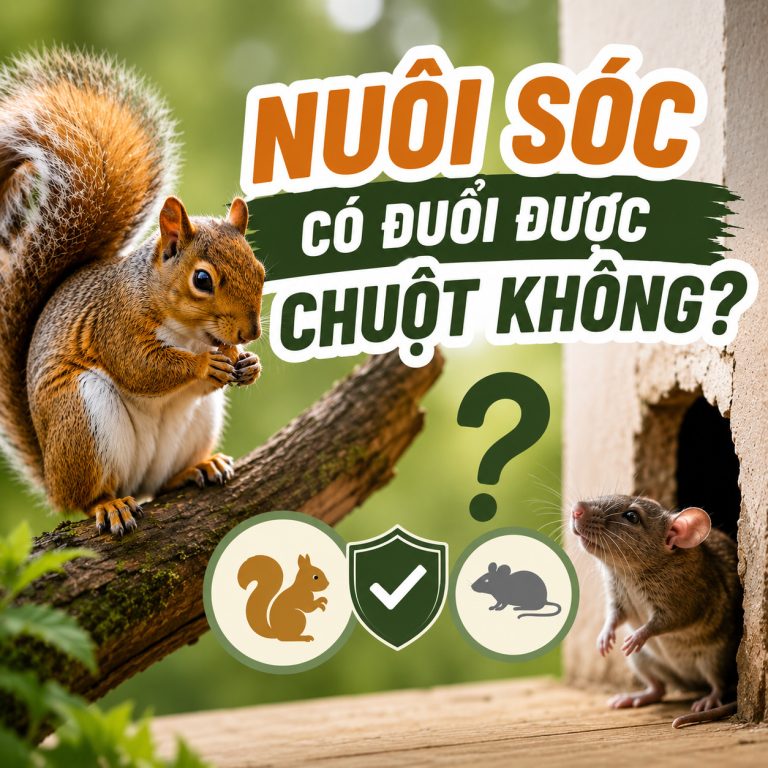 Nuôi sóc có đuổi được chuột không? rat & pest oust