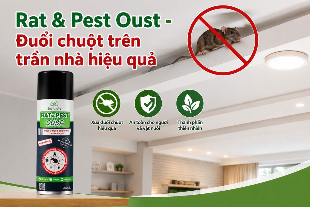 Chuột leo mái nhà phải làm sao?