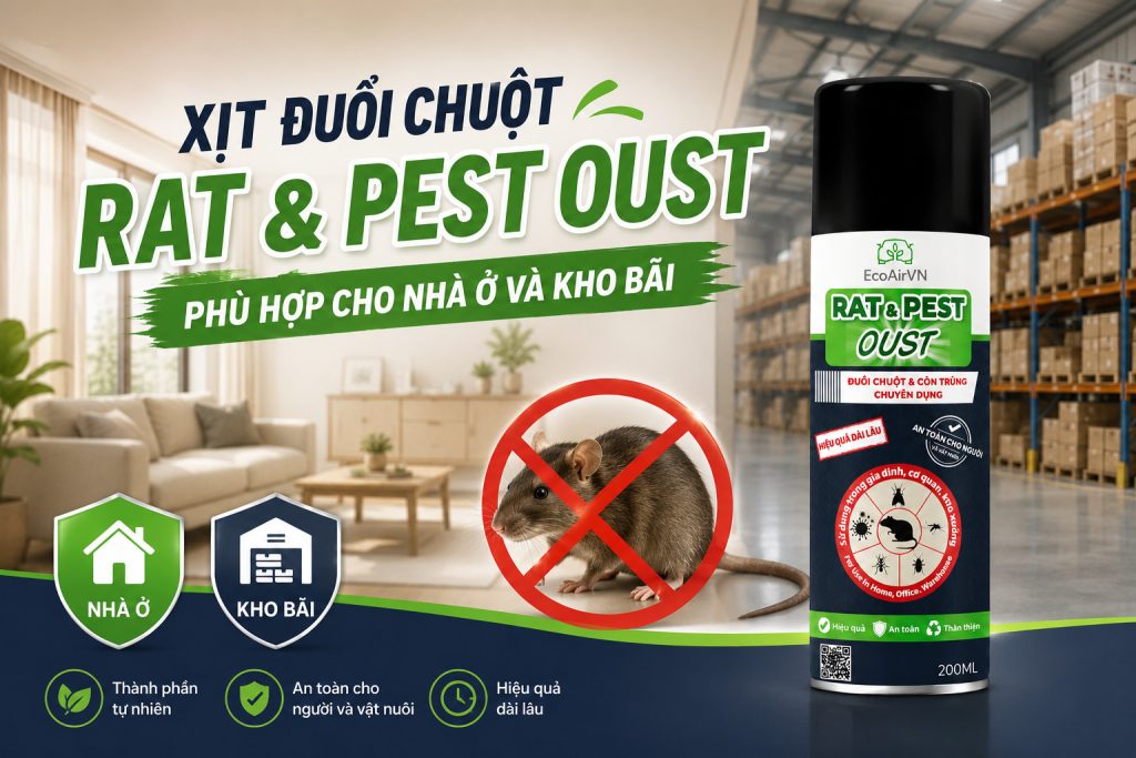 Cơ chế hoạt động của xịt đuổi chuột là gì?