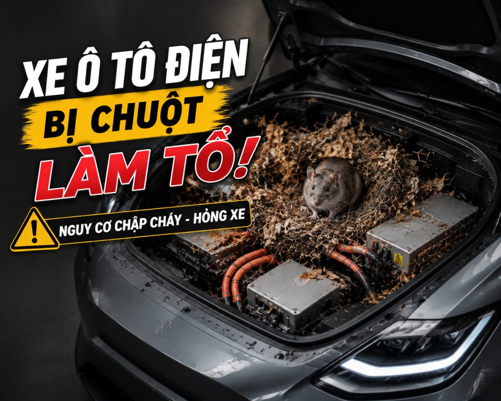 Xe điện có bị chuột cắn không? engine cleaner