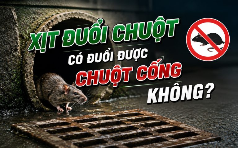 Xịt đuổi chuột có đuổi được chuột cống không?