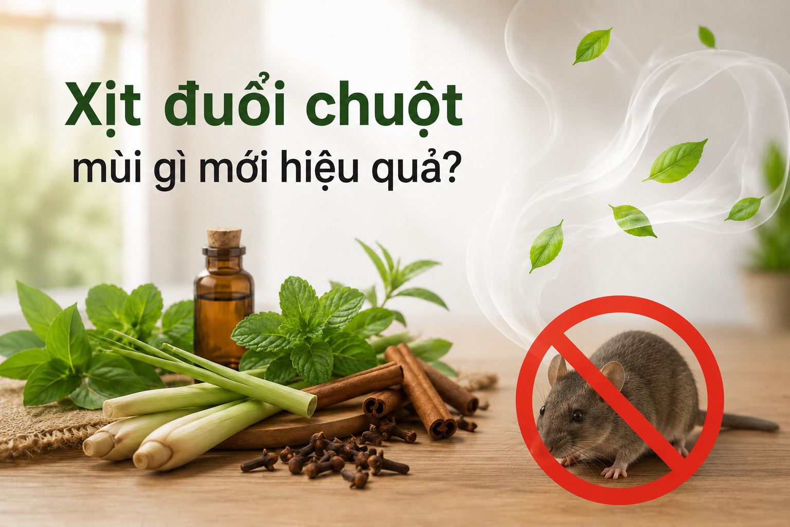 Xịt đuổi chuột mùi gì mới hiệu quả?