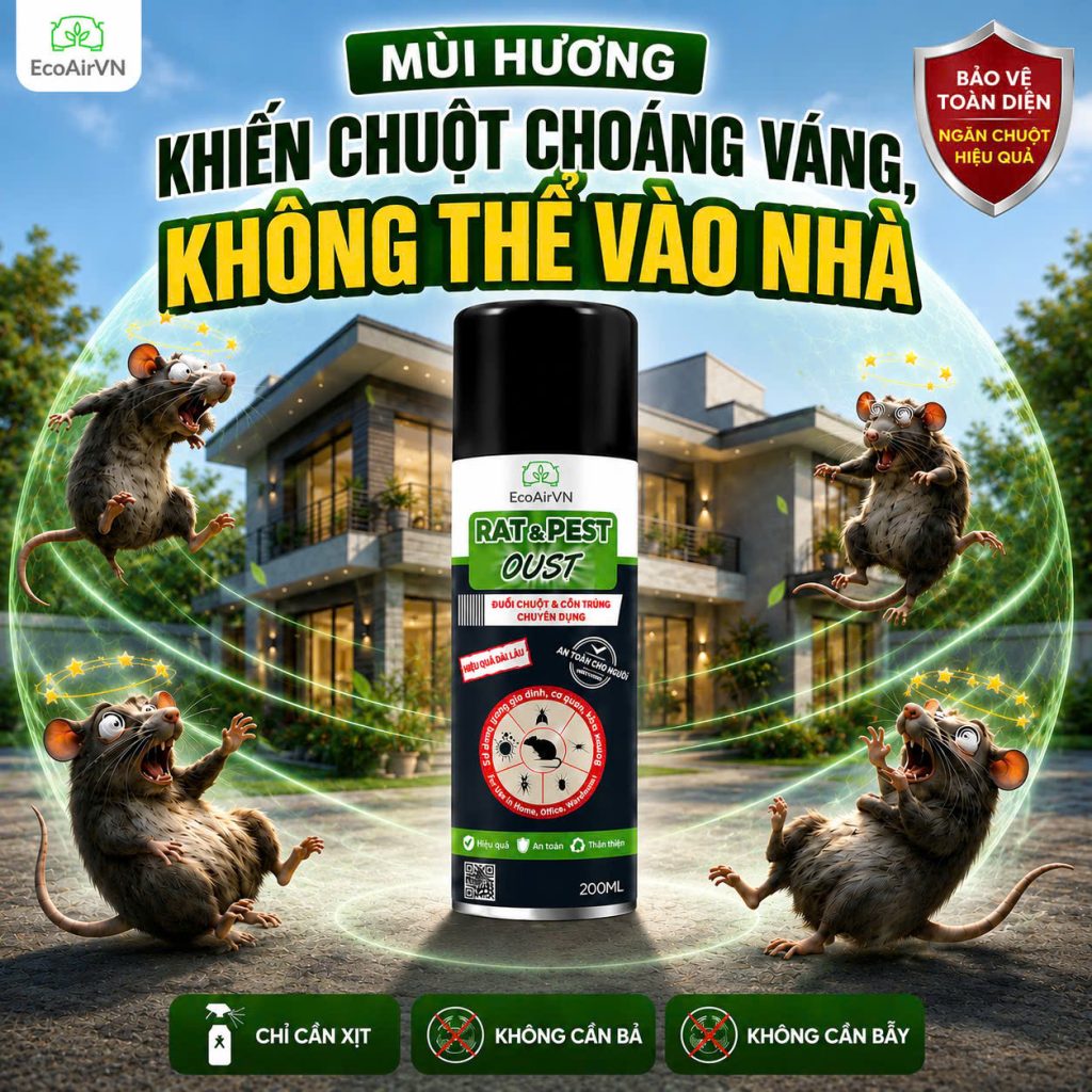 Xịt đuổi chuột dùng được bao lâu?