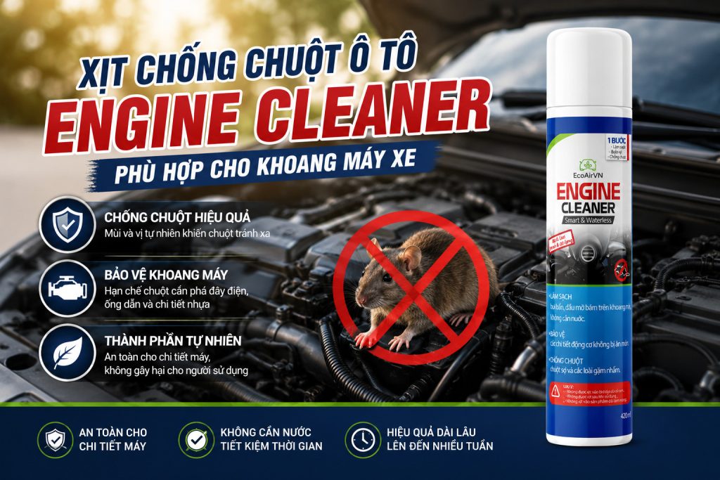 Top 5 chai xịt chống chuột ô tô hiệu quả hiện nay