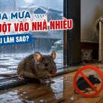 Mùa mưa chuột vào nhà nhiều phải làm sao?