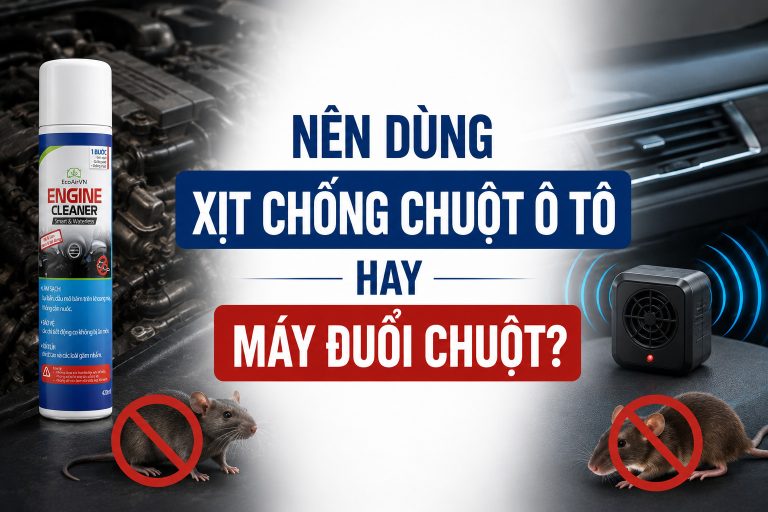 Nên dùng xịt chống chuột ô tô hay máy đuổi chuột? 