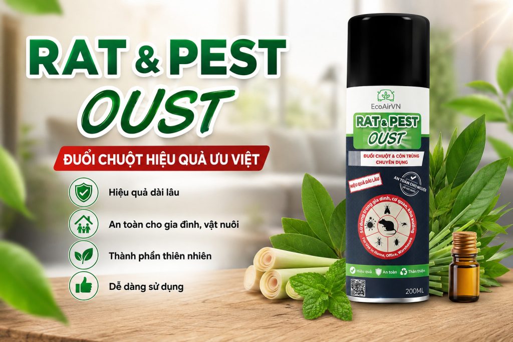 Vì sao xịt đuổi chuột hiệu quả hơn bả chuột?