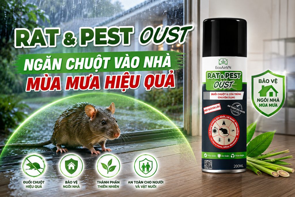 Mùa mưa chuột vào nhà nhiều phải làm sao?