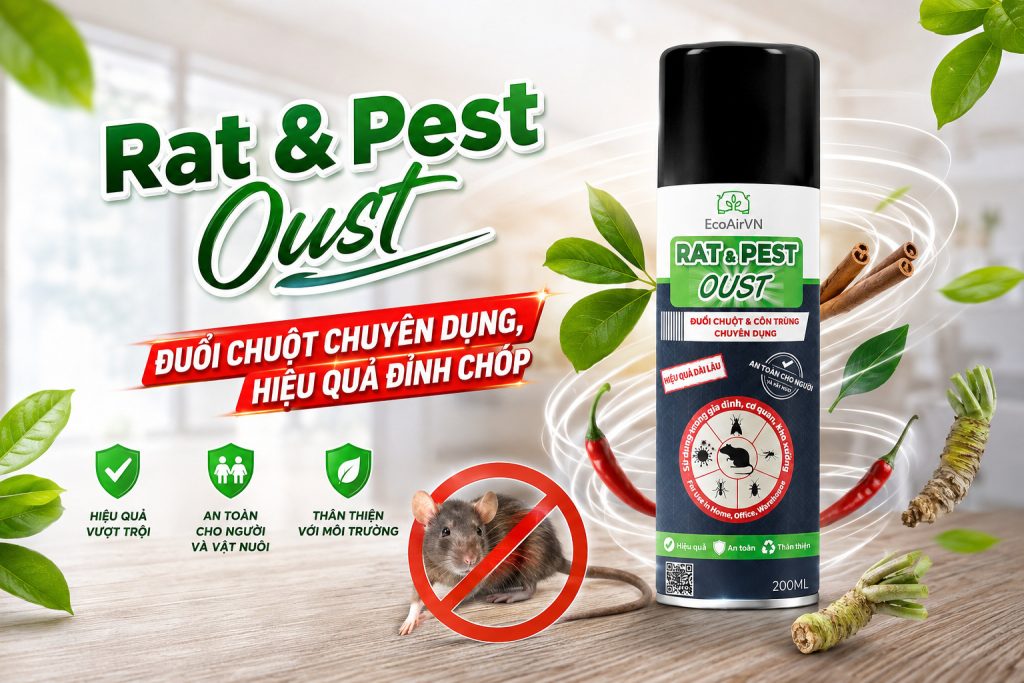 Tiêu chí đánh giá xịt đuổi chuột tốt, hiệu quả