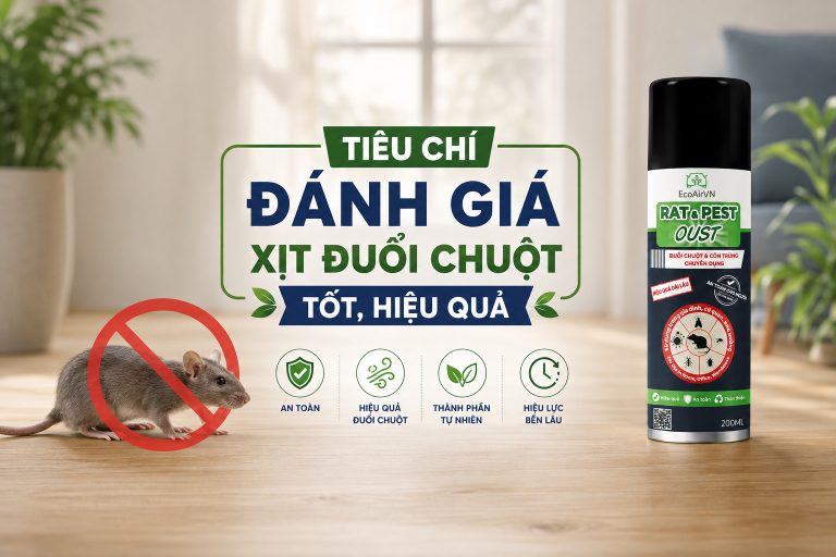 Tiêu chí đánh giá xịt đuổi chuột tốt, hiệu quả 